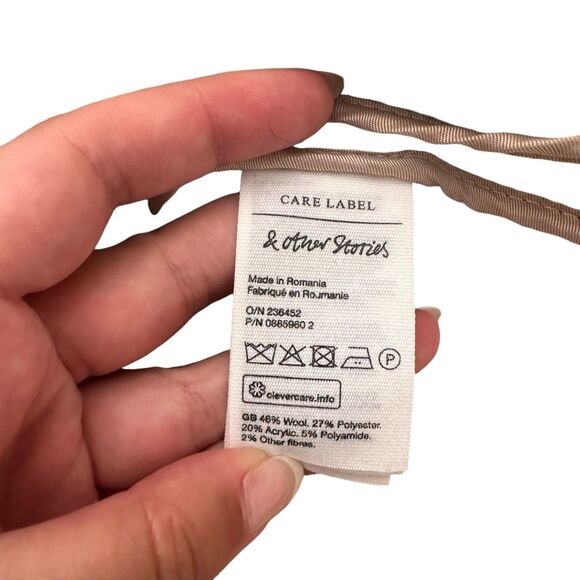 &‎ OTHER STORIES Oversized Belted Shirt Jacket NWOT Sz 4 - Picture 4 of 4